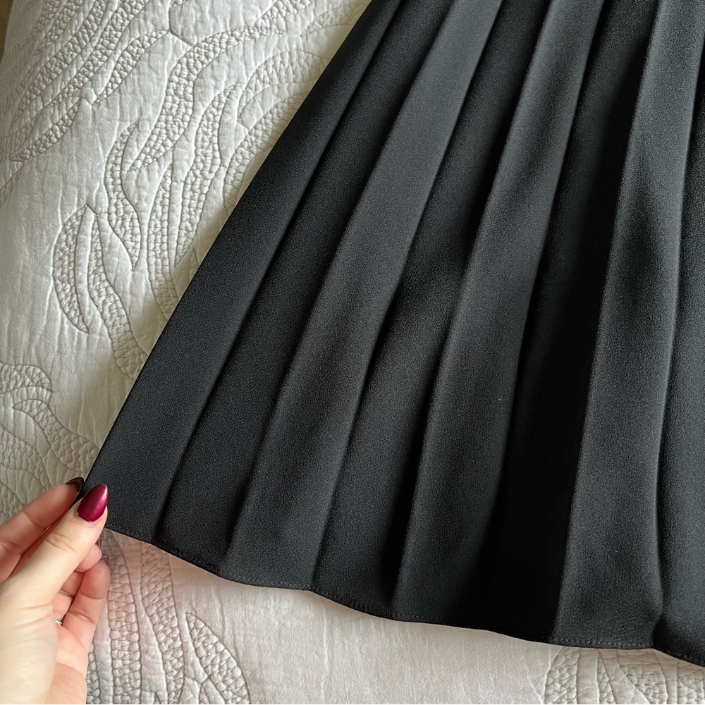 Ralph Lauren Black Label - Pleated Wide Leg Trousers - Black - Picture 4 of 13